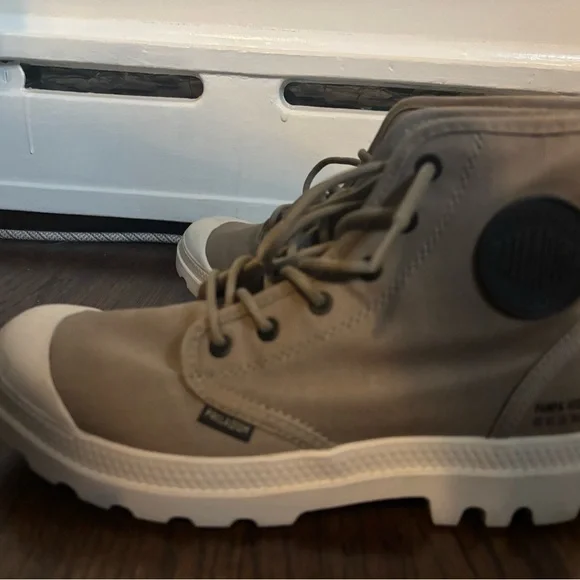 Palladium PAMPA HI Light Tan/khaki Canvas Boots - Picture 5 of 8